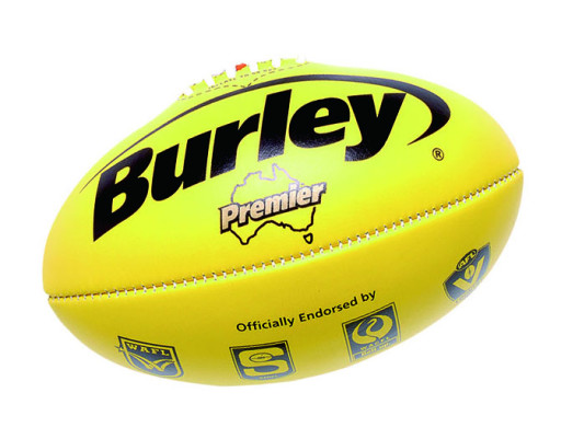 Burley Premier leather game ball yellow.jpg
