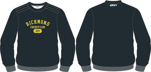 Richmond cc crew neck jumper black.png