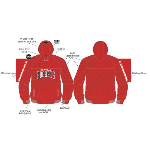 Rowville Rockets Hoodie (Red)